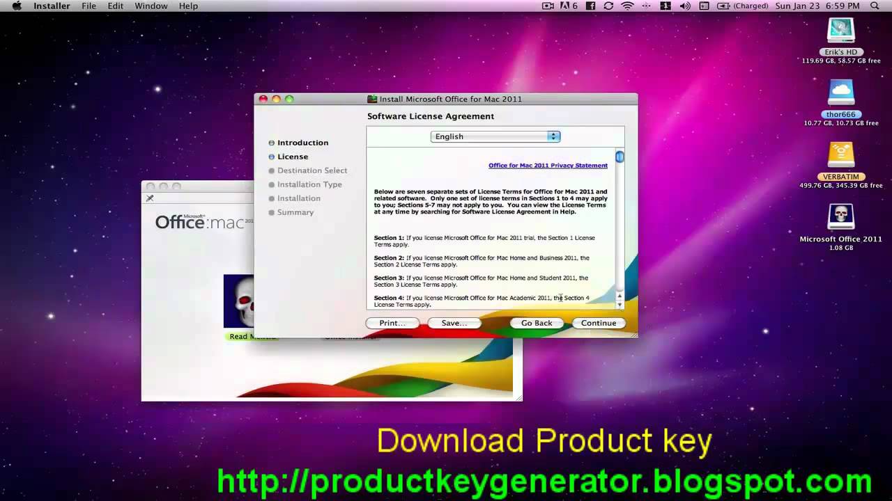 microsoft office 2011 product key for mac free